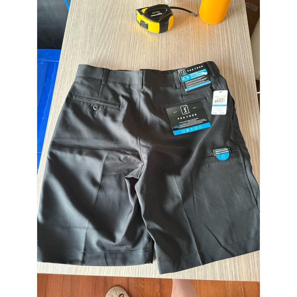 PGA TOUR Golf Pants Mens 32x30 Black Performance Expandable Waist NWT Stretch - Picture 4 of 6